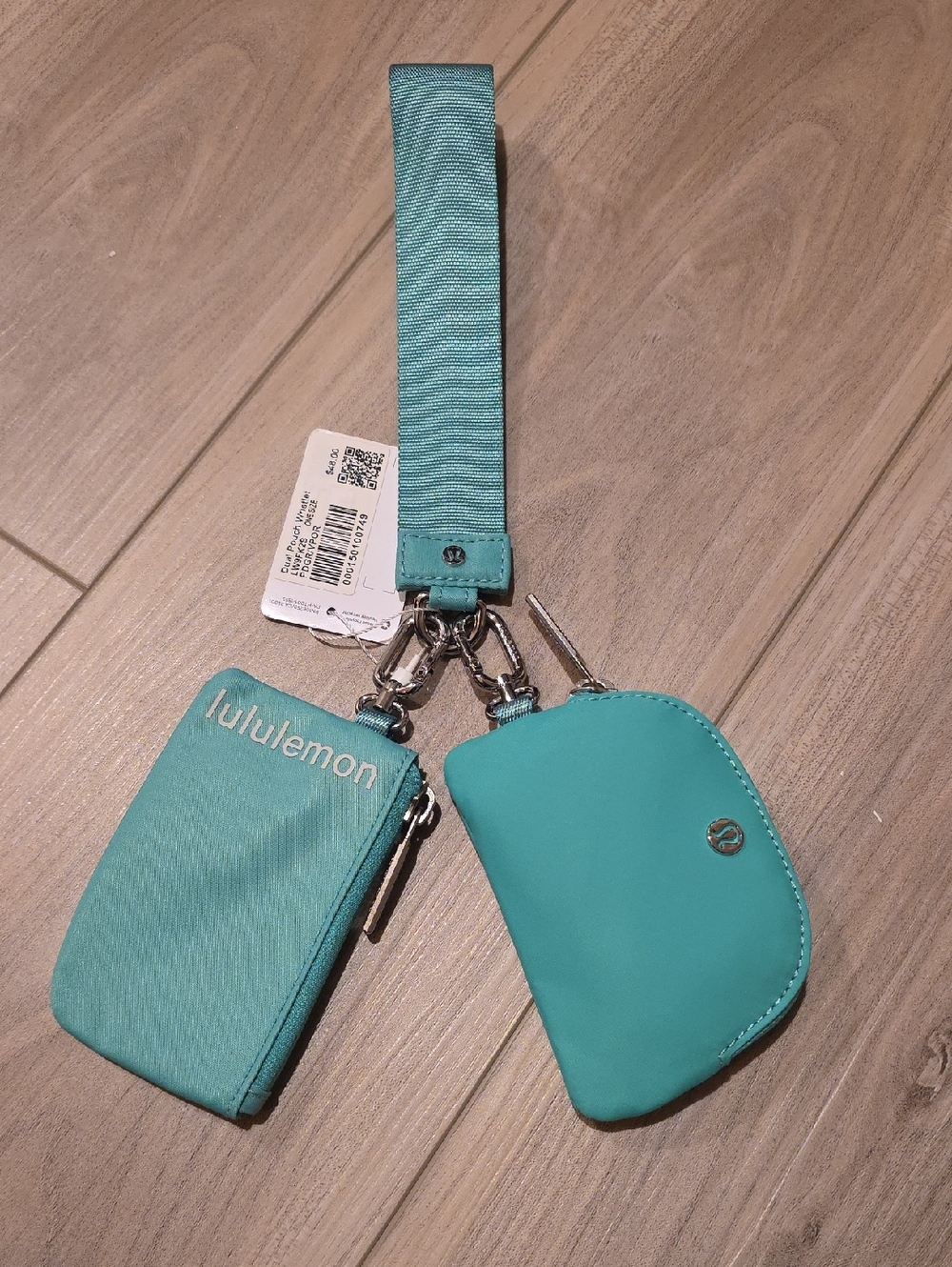Lululemon Dual Pouch Wristlet Teal